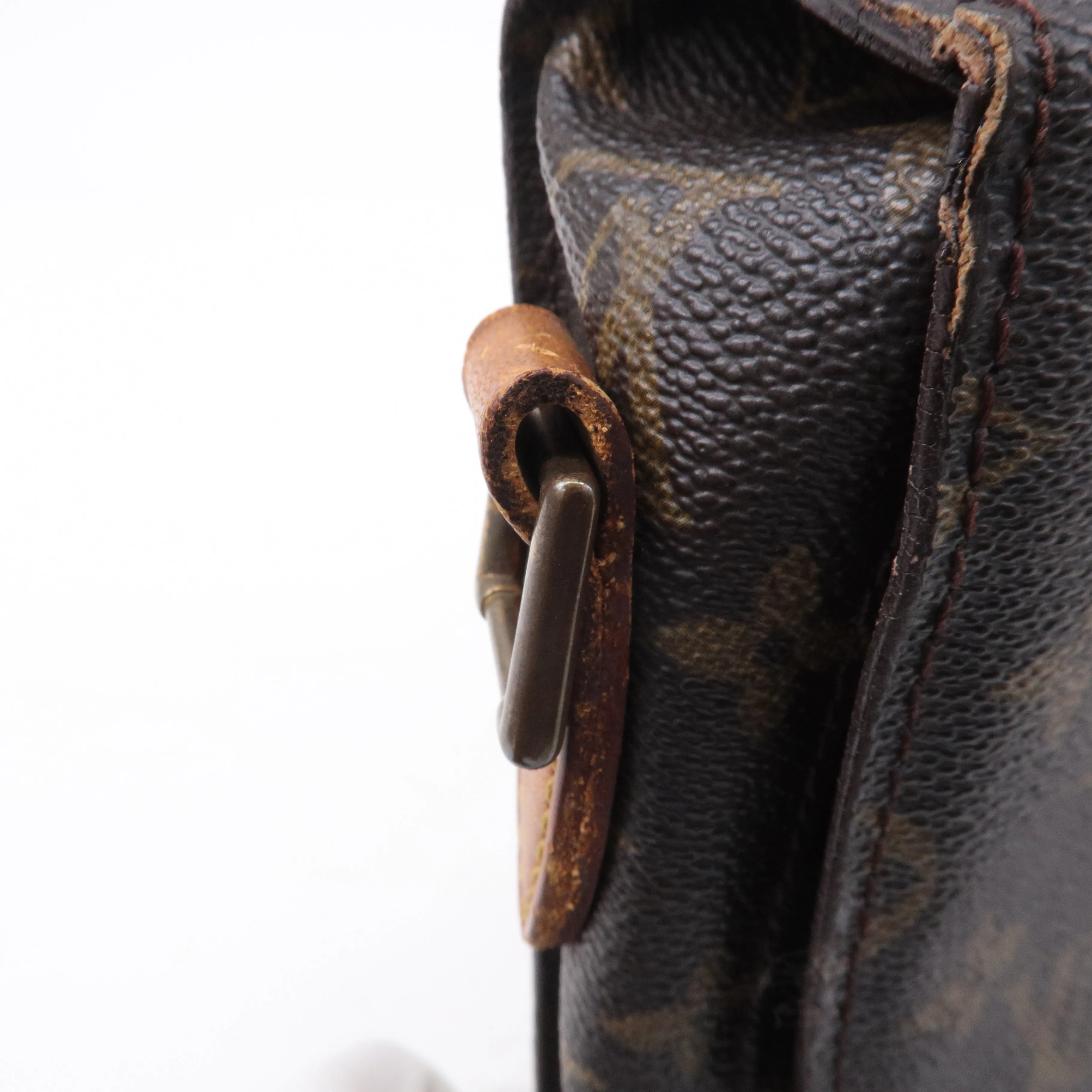 Authouis Louis Vuitton Monogram Saint Cloud GM Shoulder Bag Brown M51242