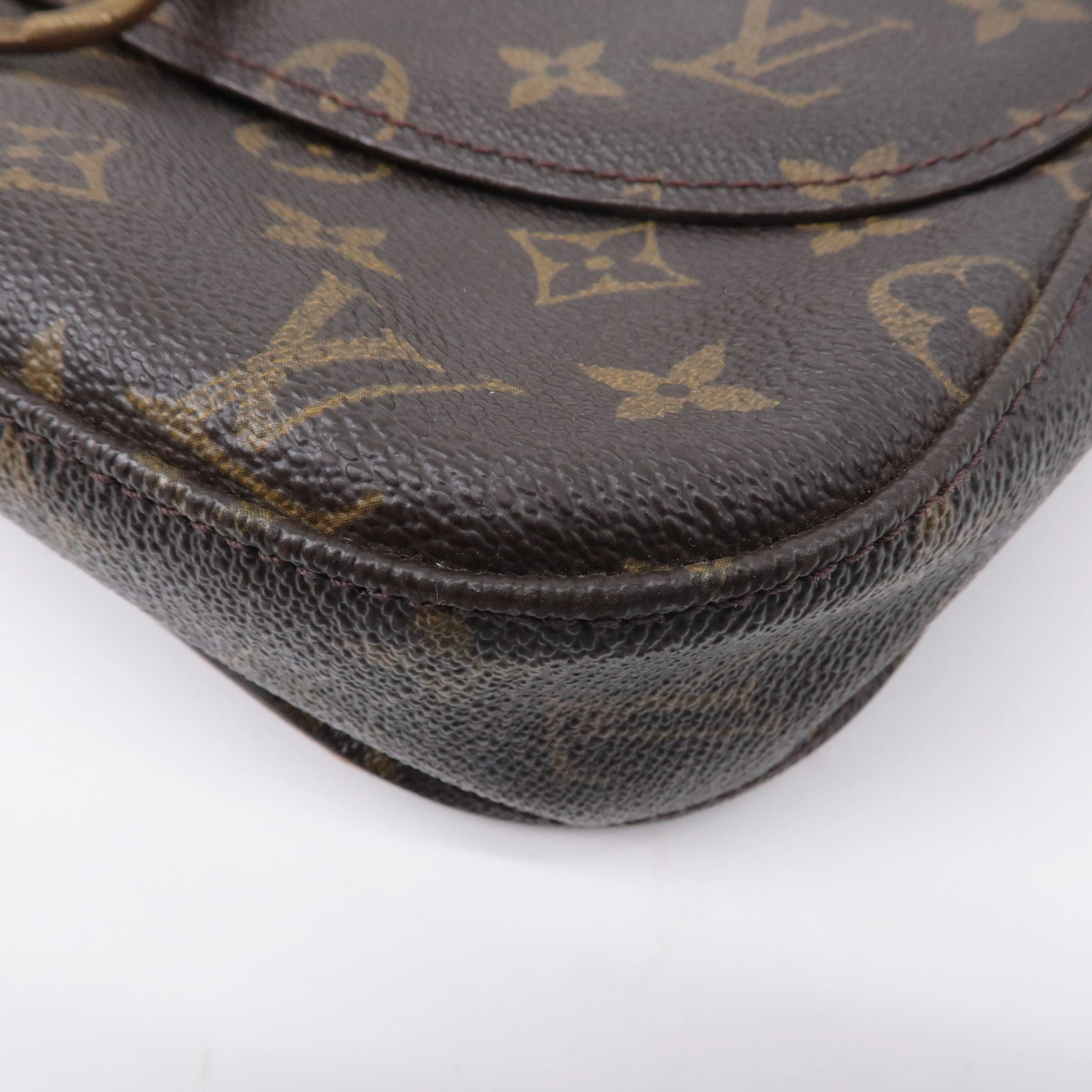 Authouis Louis Vuitton Monogram Saint Cloud GM Shoulder Bag Brown M51242