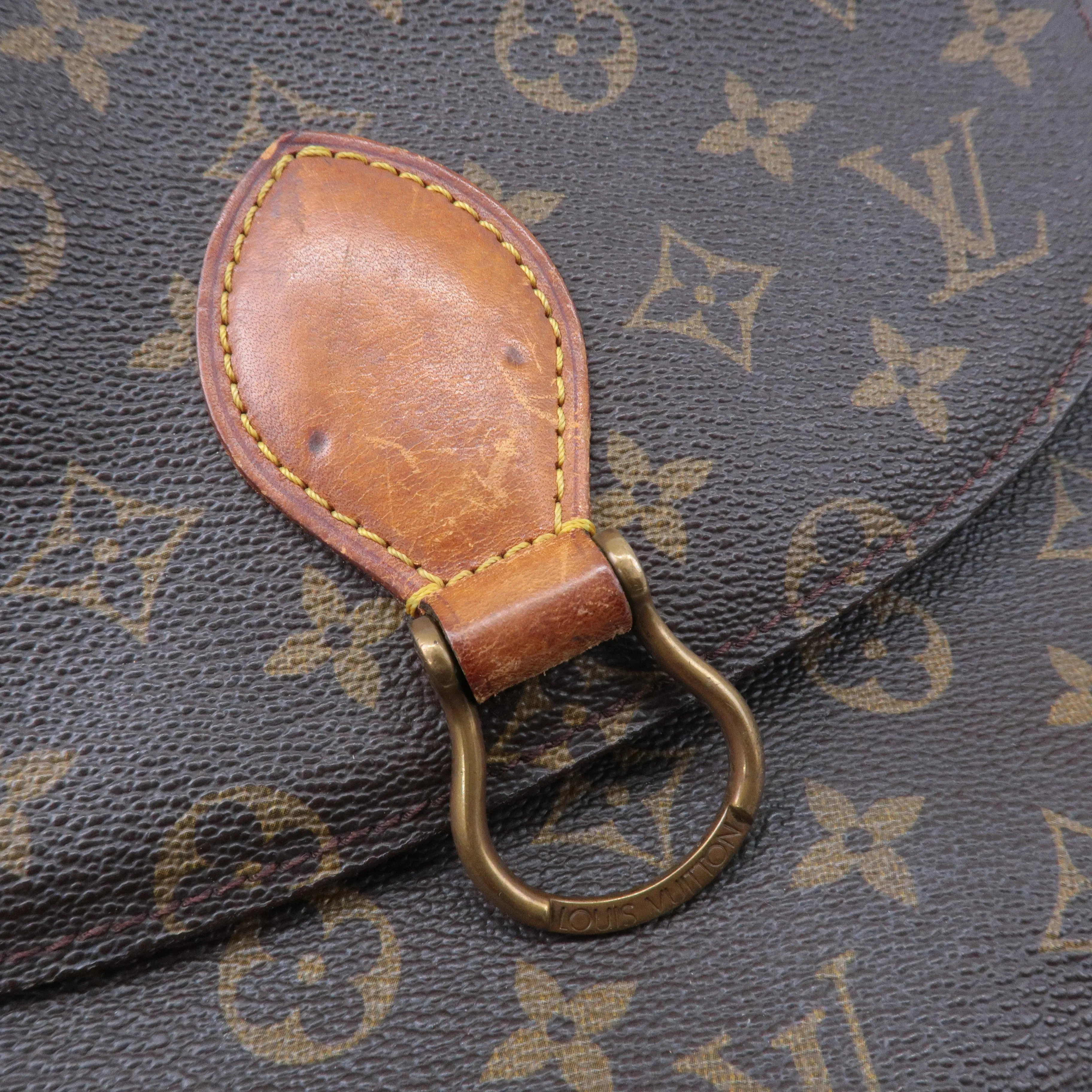 Authouis Louis Vuitton Monogram Saint Cloud GM Shoulder Bag Brown M51242