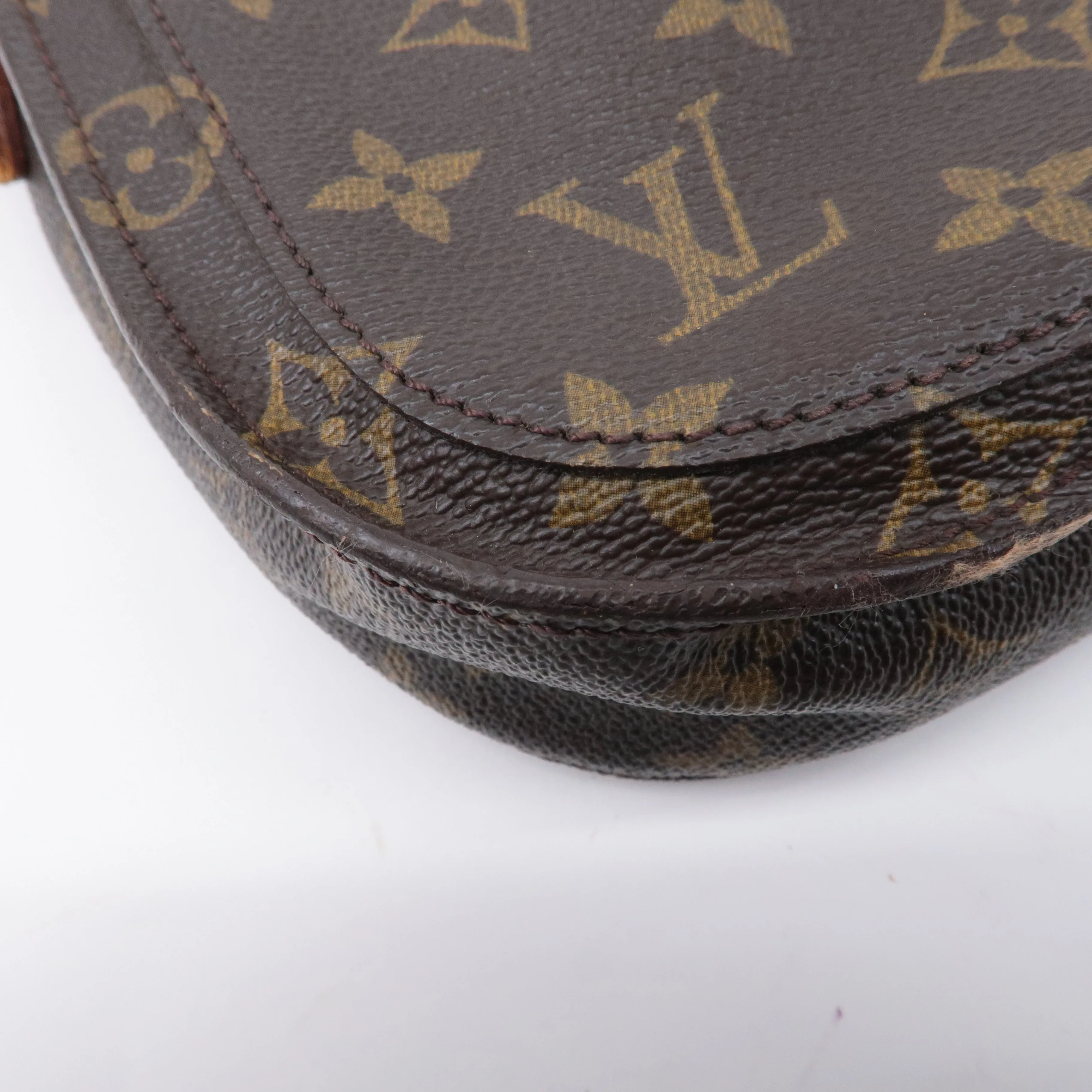 Authouis Louis Vuitton Monogram Saint Cloud GM Shoulder Bag Brown M51242