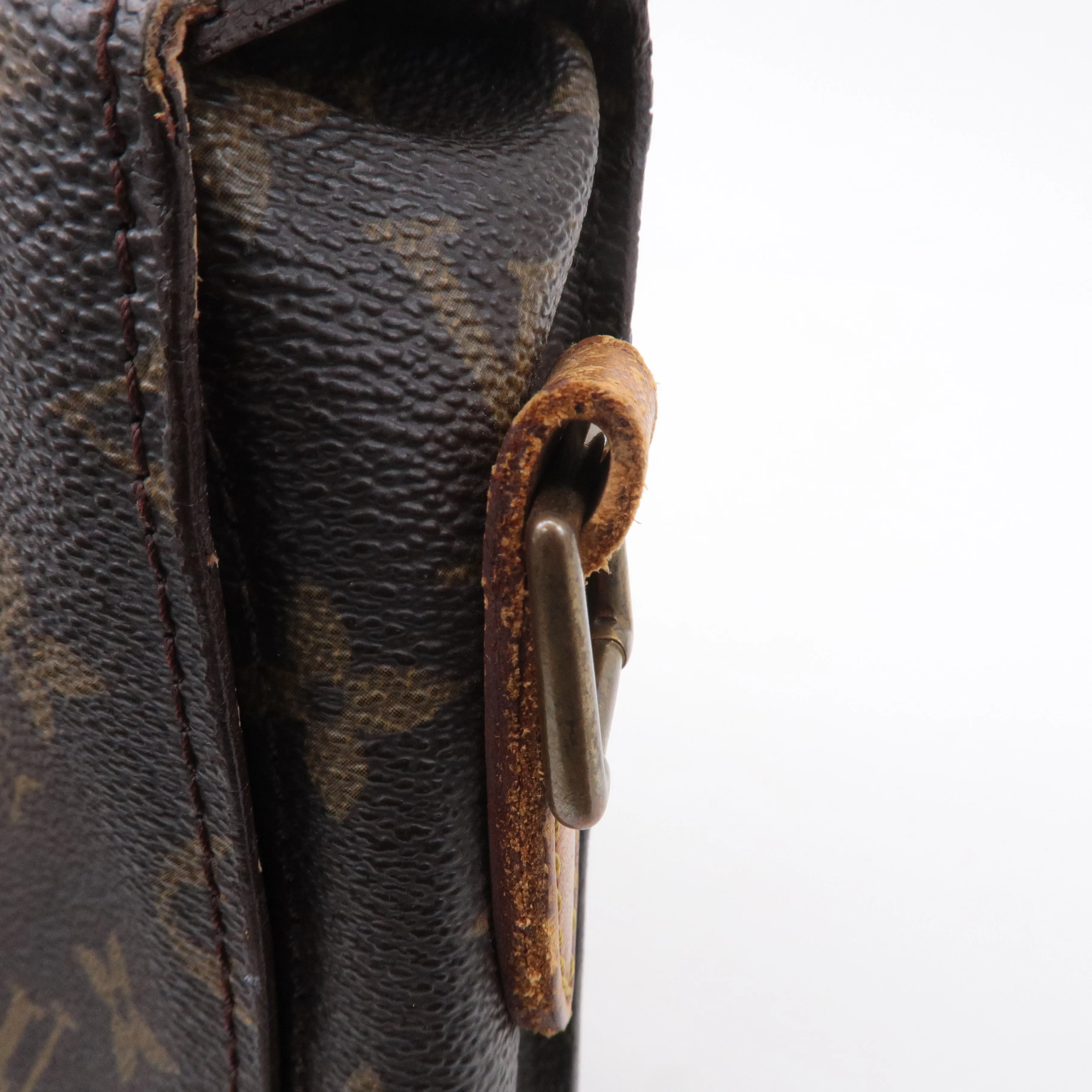 Authouis Louis Vuitton Monogram Saint Cloud GM Shoulder Bag Brown M51242