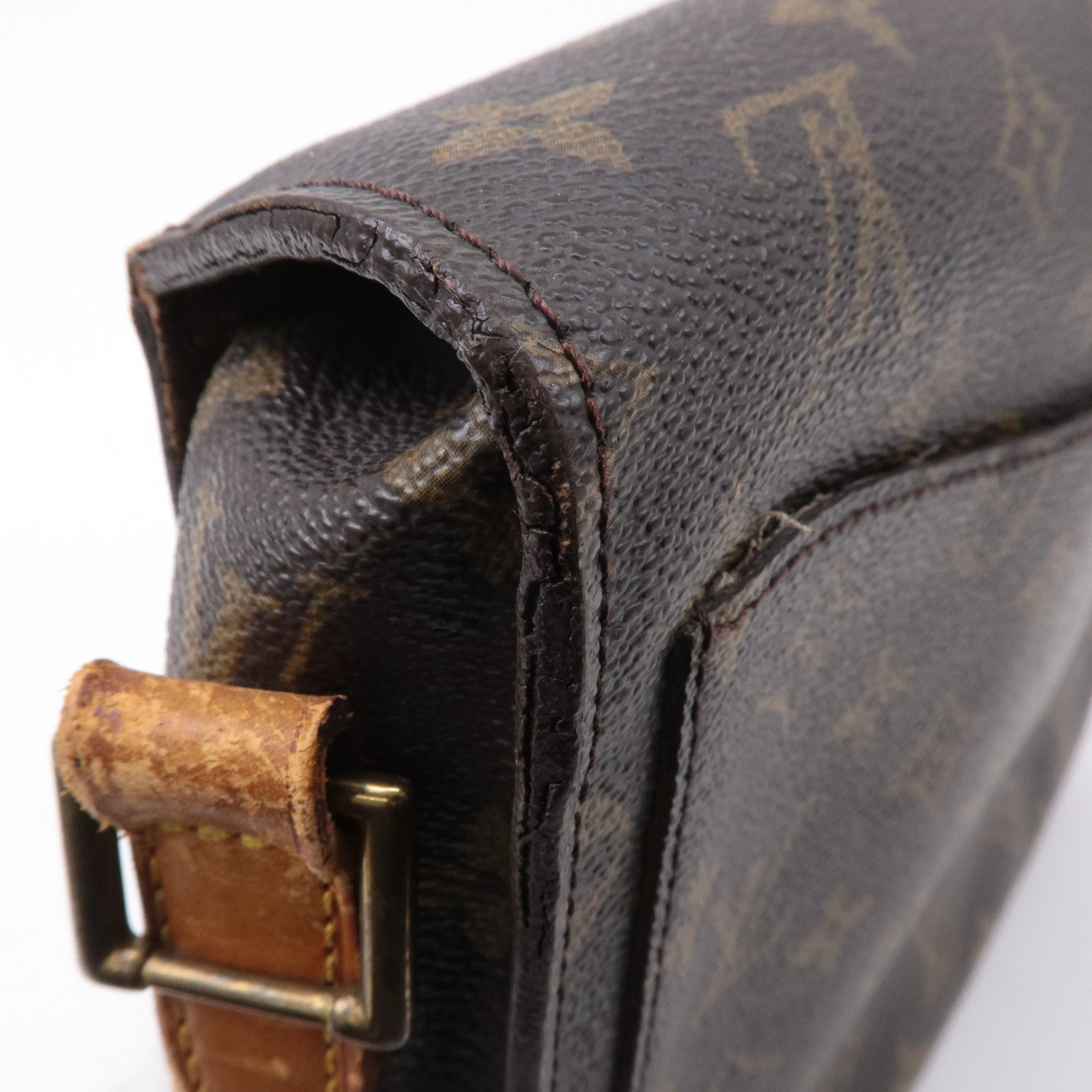 Authouis Louis Vuitton Monogram Saint Cloud GM Shoulder Bag Brown M51242
