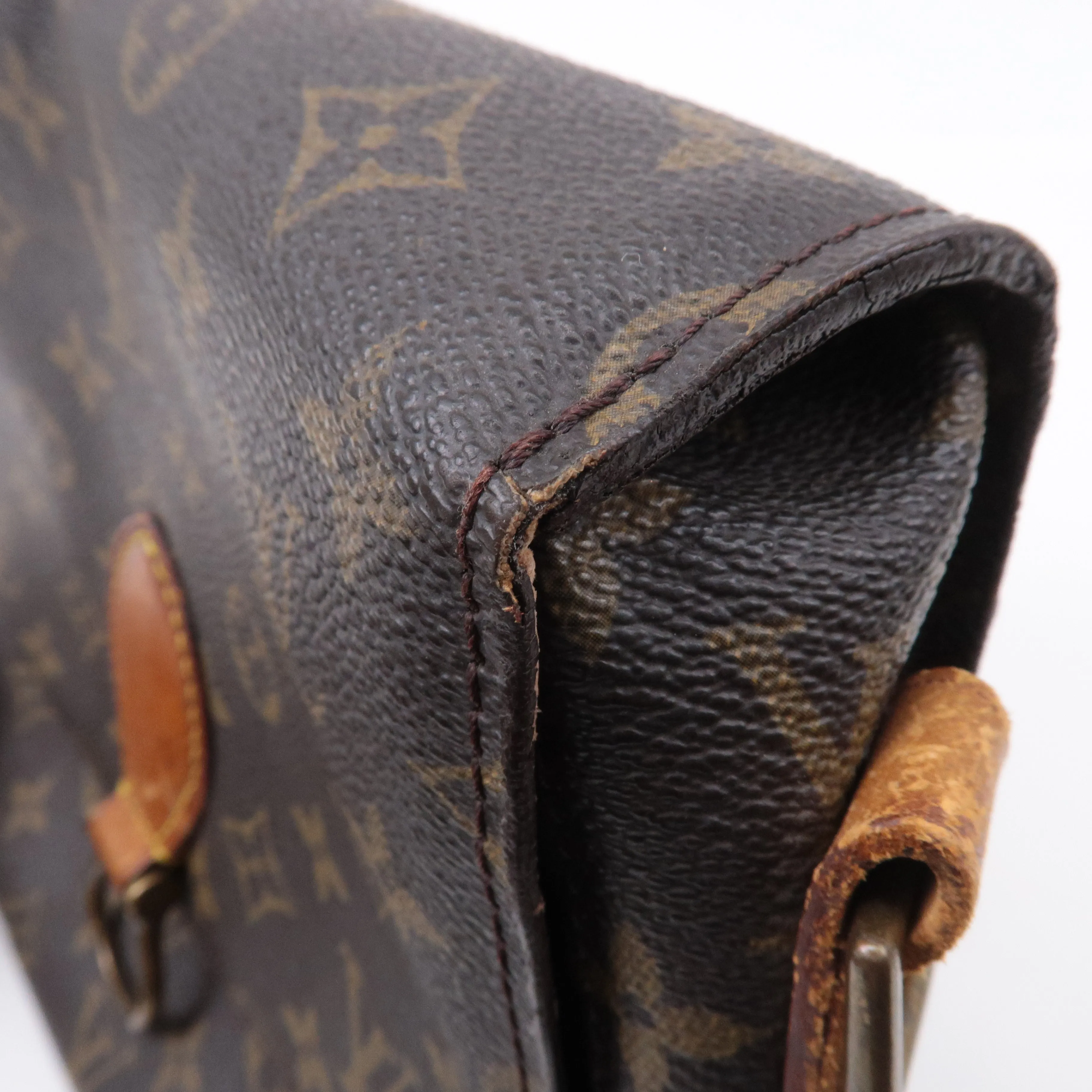 Authouis Louis Vuitton Monogram Saint Cloud GM Shoulder Bag Brown M51242