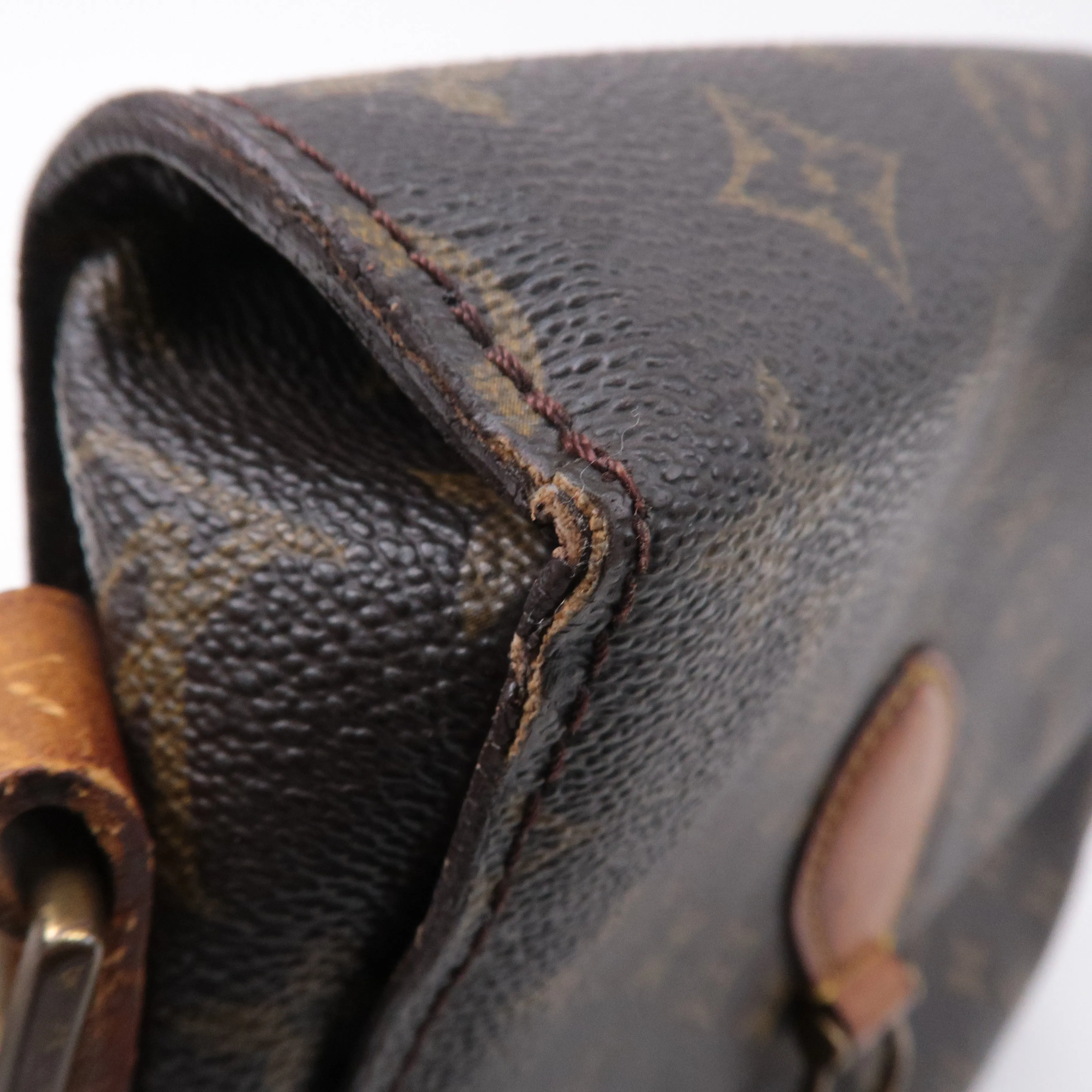 Authouis Louis Vuitton Monogram Saint Cloud GM Shoulder Bag Brown M51242