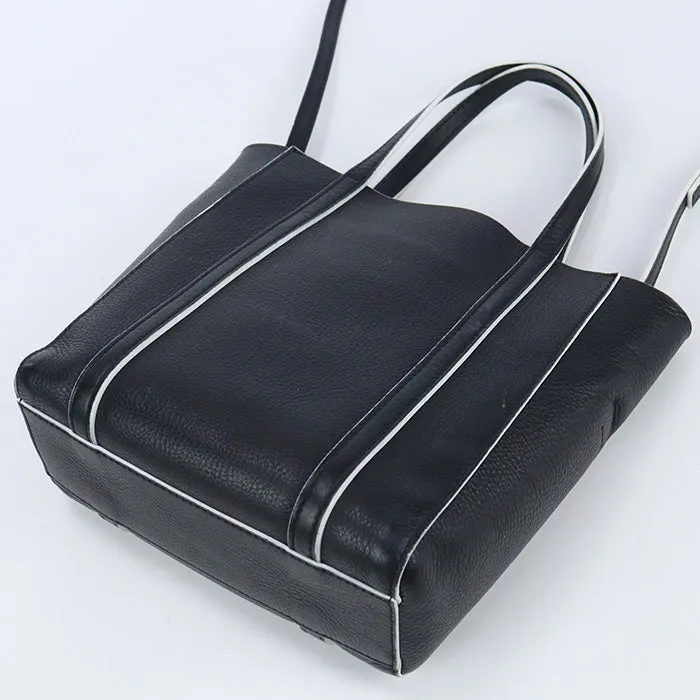 BALENCIAGA 551815 D6W2N 1099 XXS Tote Bag Shoulder bag 2way black Calfskin
