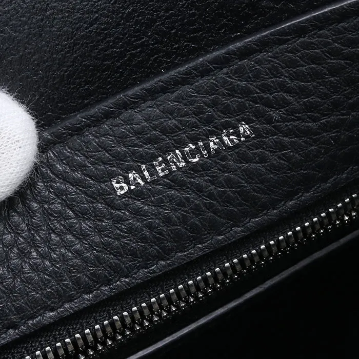BALENCIAGA 551815 D6W2N 1099 XXS Tote Bag Shoulder bag 2way black Calfskin