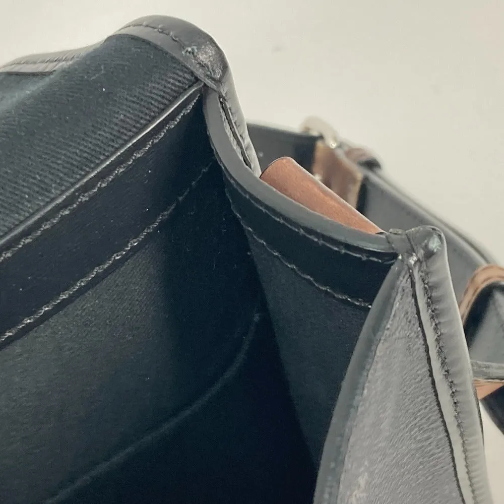 Berluti Shoulder Bag PVC / Leather Black type Crossbody flap Flaneur Small mens Used