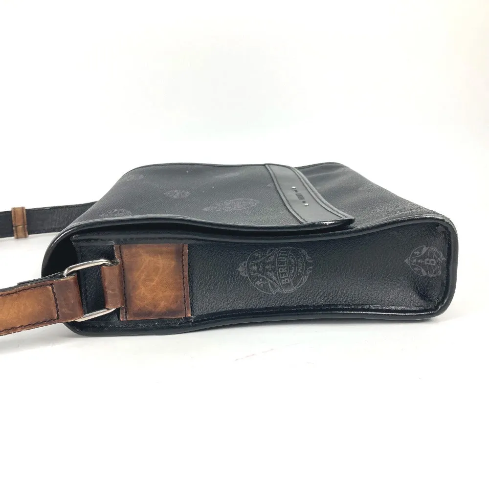 Berluti Shoulder Bag PVC / Leather Black type Crossbody flap Flaneur Small mens Used