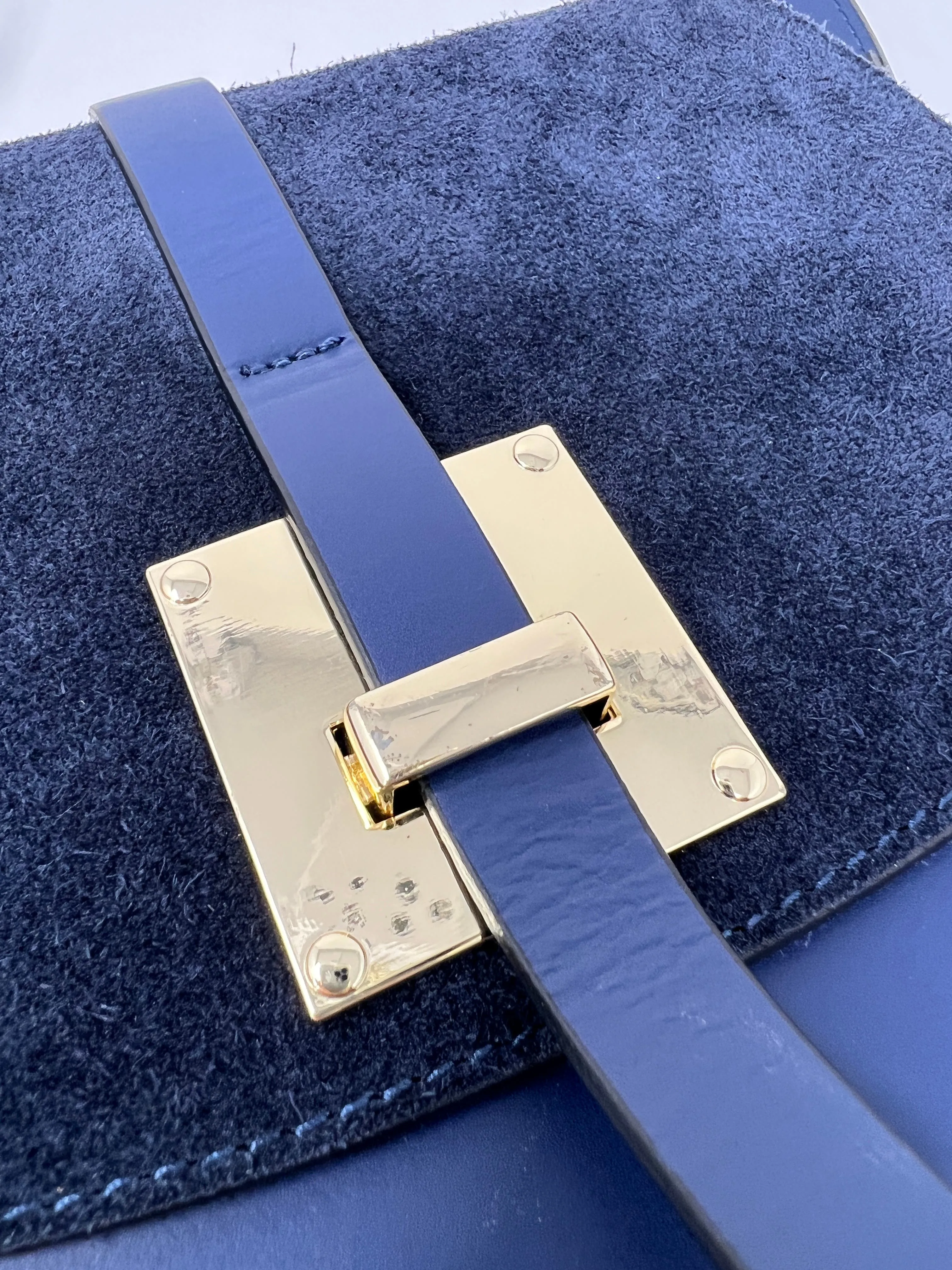 BLUE SHOULDER BAG