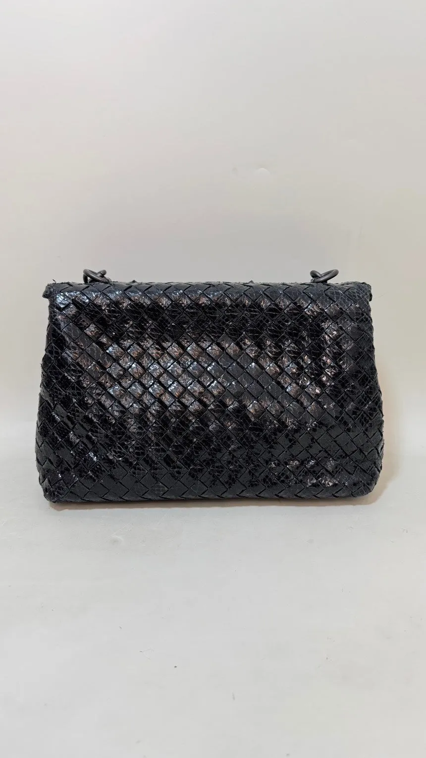 Bottega Veneta Braided Black Shoulder Bag
