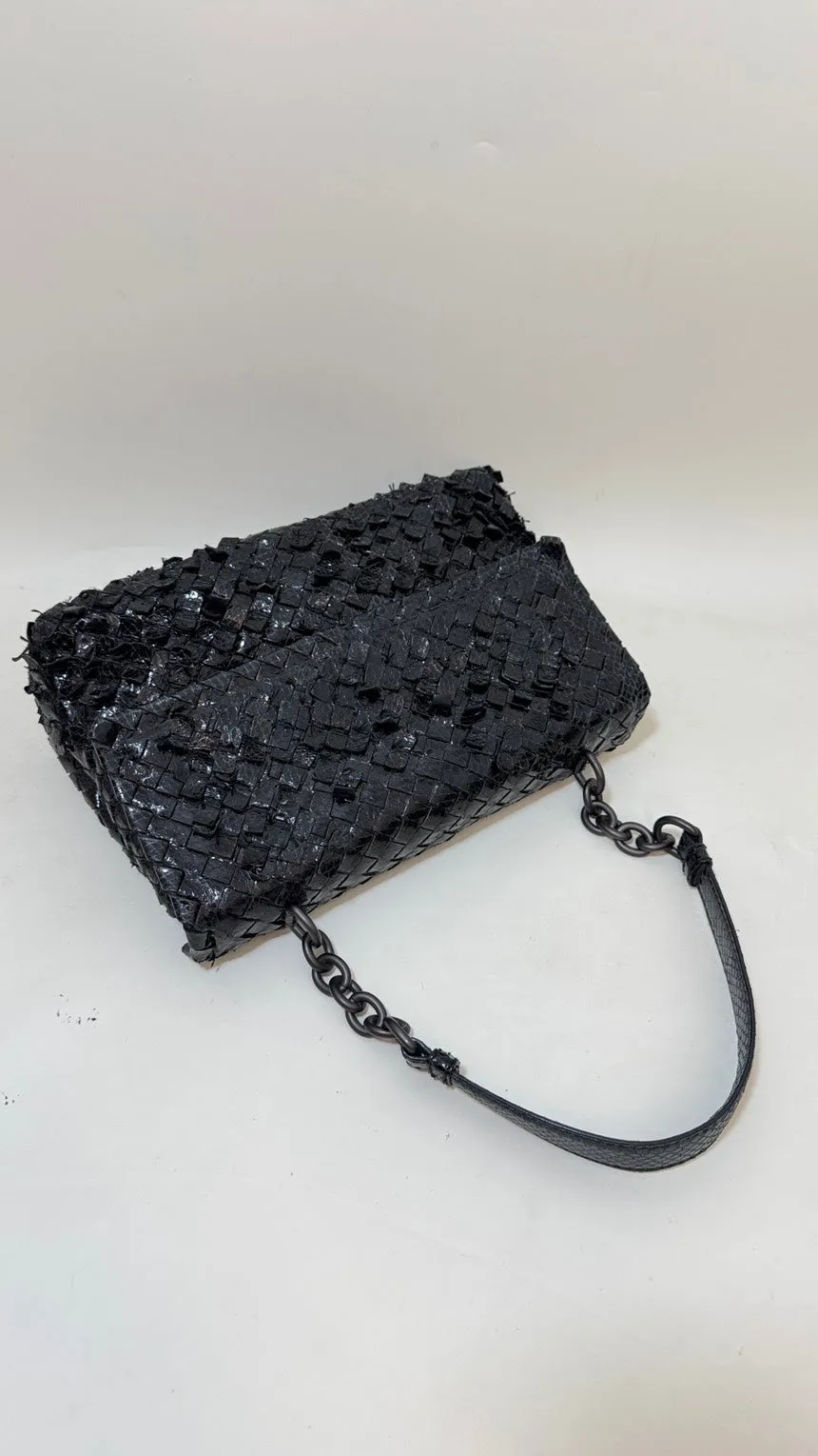 Bottega Veneta Braided Black Shoulder Bag