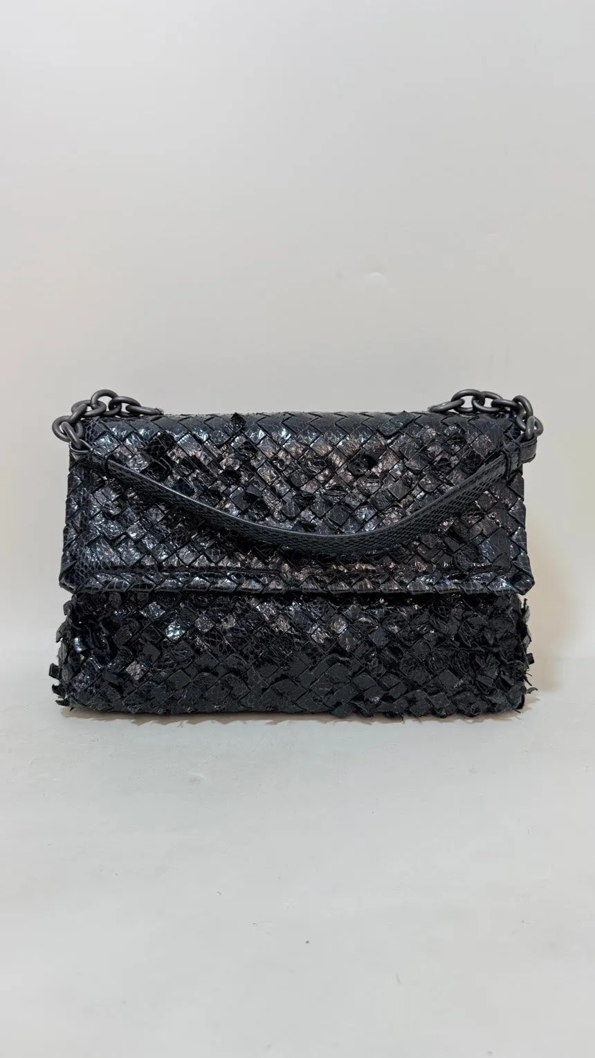 Bottega Veneta Braided Black Shoulder Bag