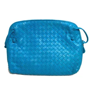 BOTTEGAVENETA Shoulder Bag 245354 Lamb leather blue INTRECCIATO Nodini Women Used