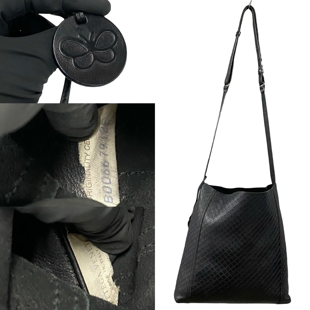 BOTTEGAVENETA Shoulder Bag leather black Intretti Mirage