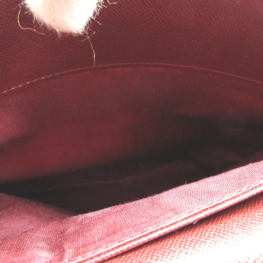 BURBERRY Shoulder Bag Canvas, Leather beige check Women Used