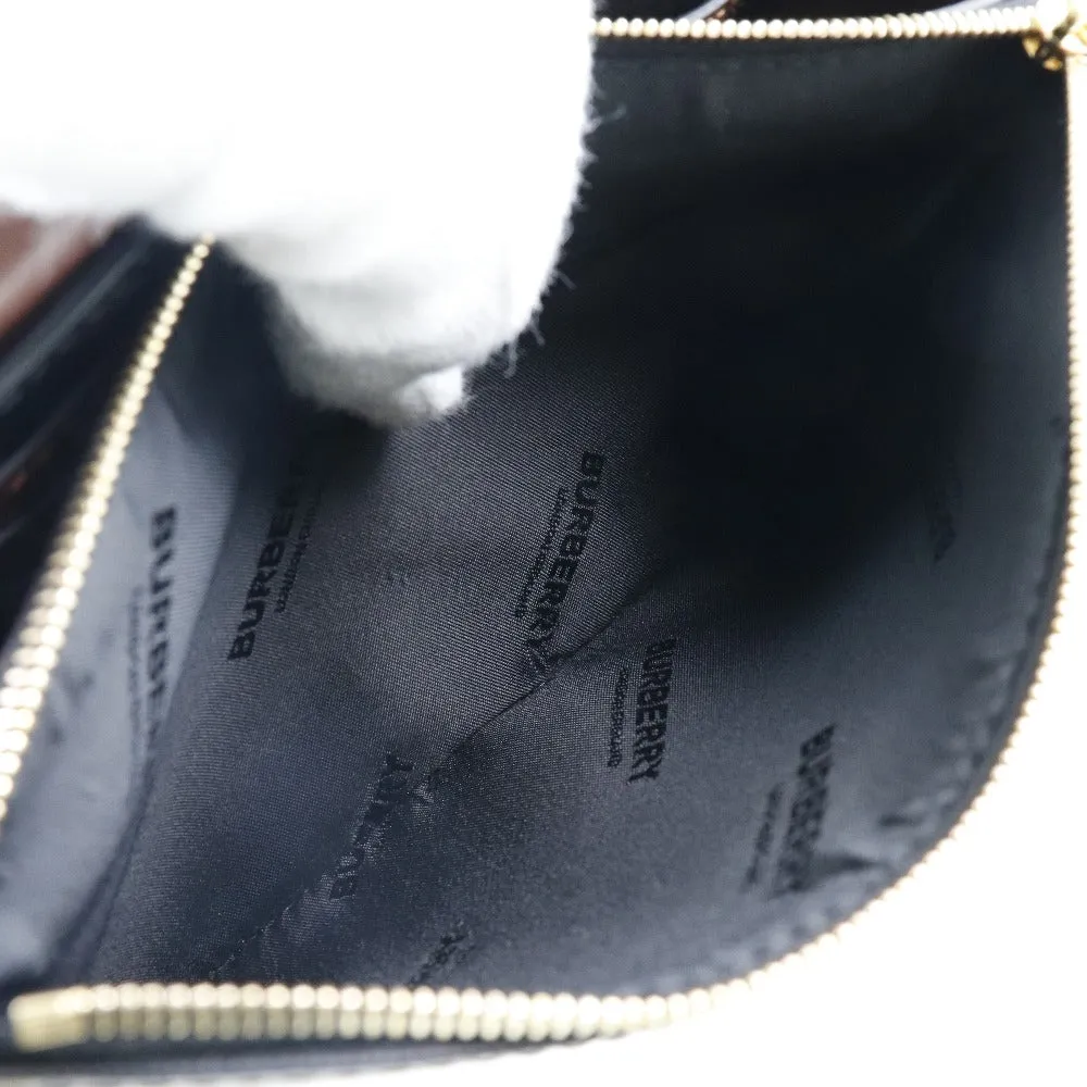 BURBERRY Shoulder Bag PVC , Calfskin Brown / black / white / red Monogram Women Used