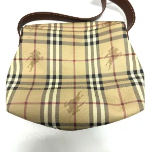 BURBERRY Shoulder Bag PVC / Leather beige check Women Used