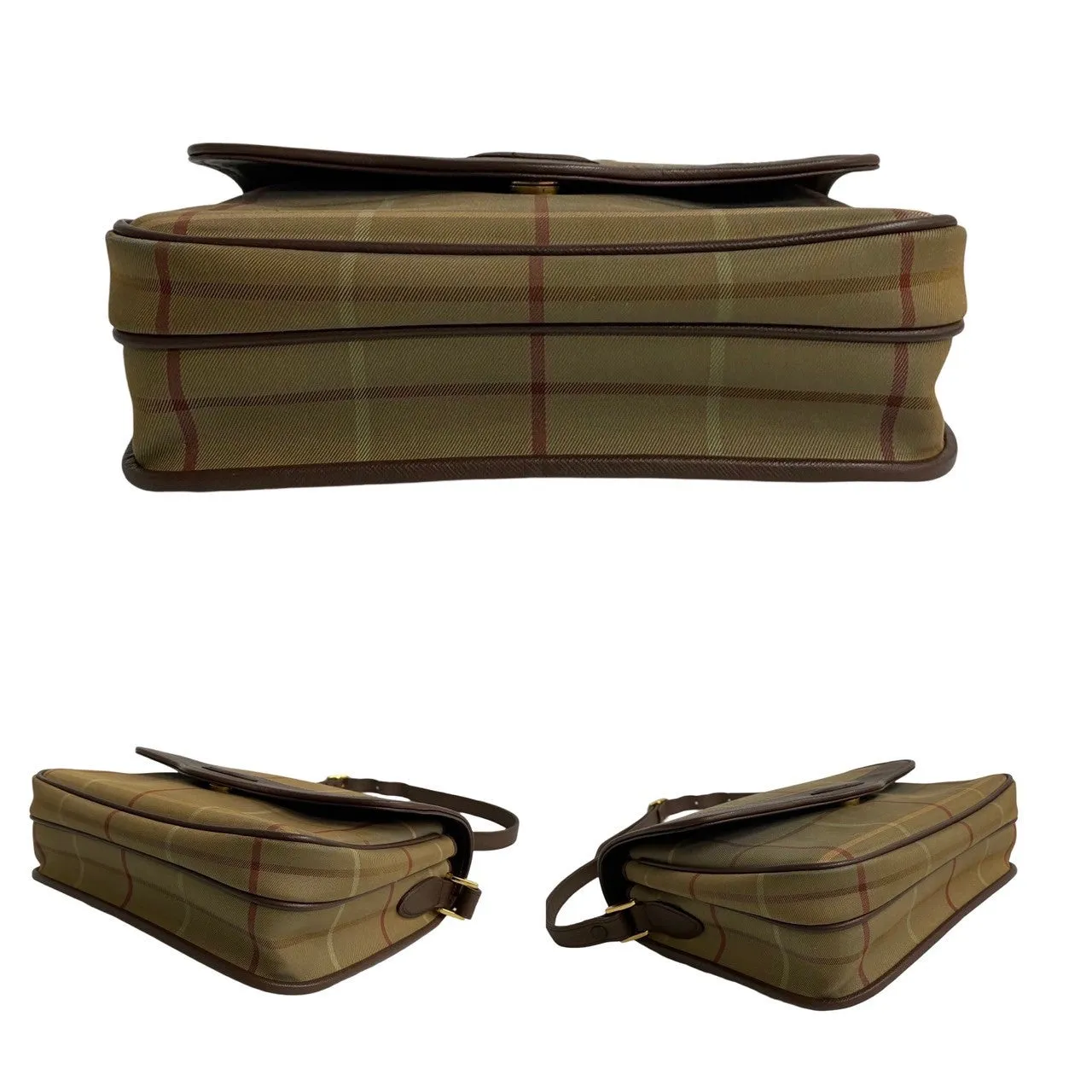Burberrys Shoulder Bag leather Brown