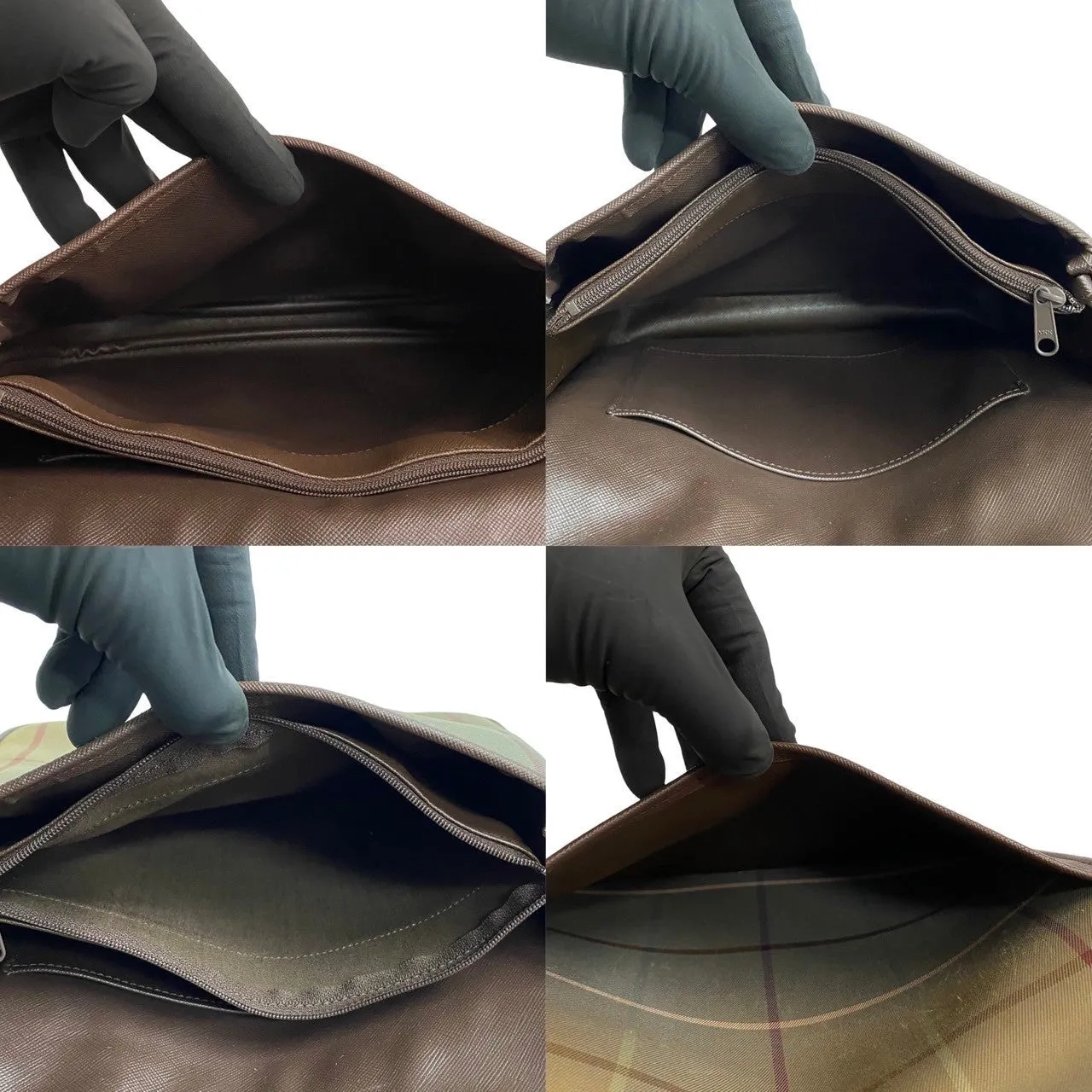 Burberrys Shoulder Bag leather Brown