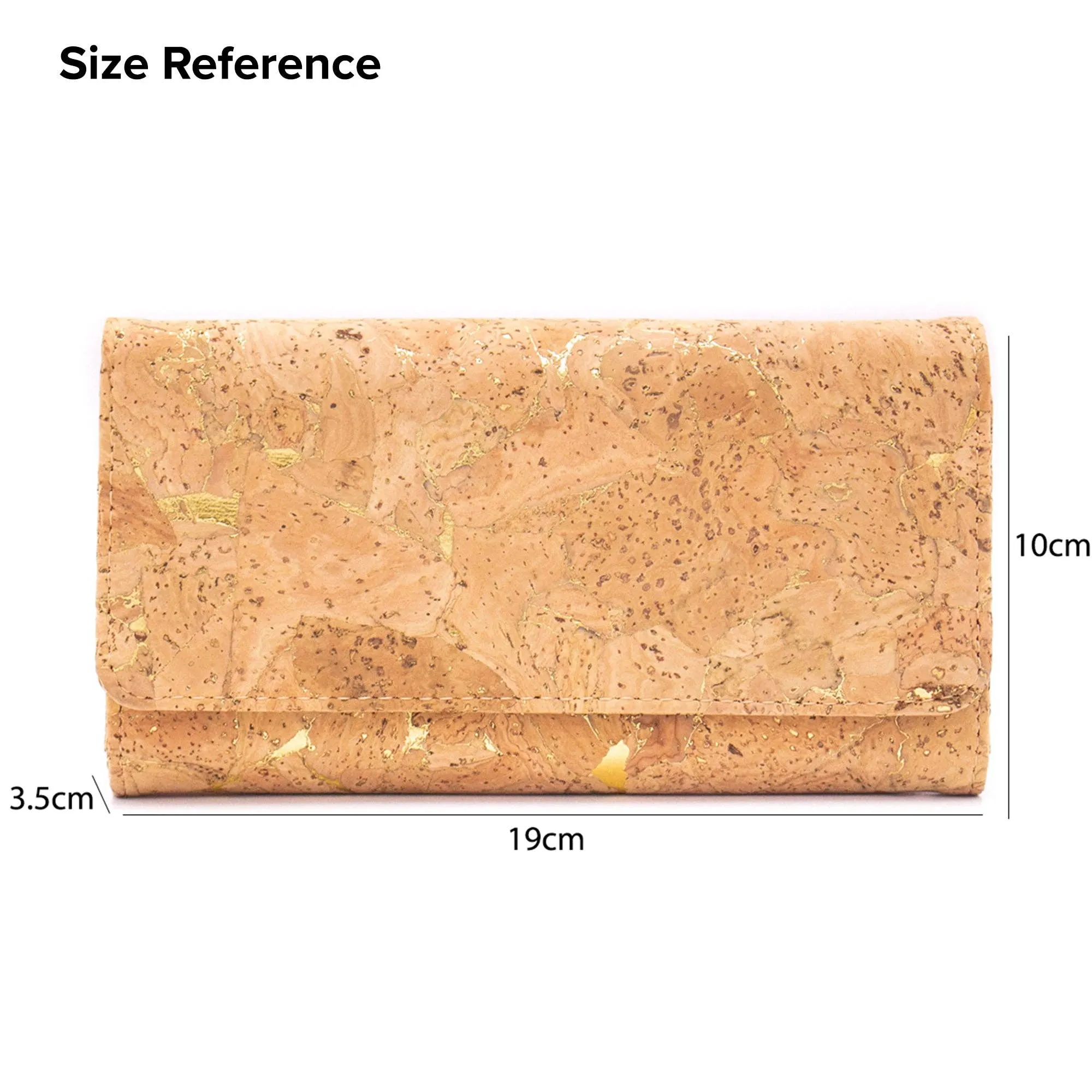 BUY 1 GET 1 FREE: All natural cork bifold smart vegan women's wallet BAG-2017