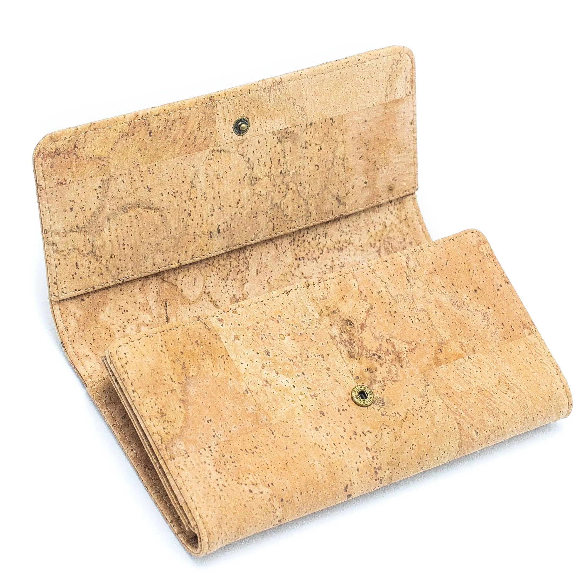 BUY 1 GET 1 FREE: All natural cork bifold smart vegan women's wallet BAG-2017