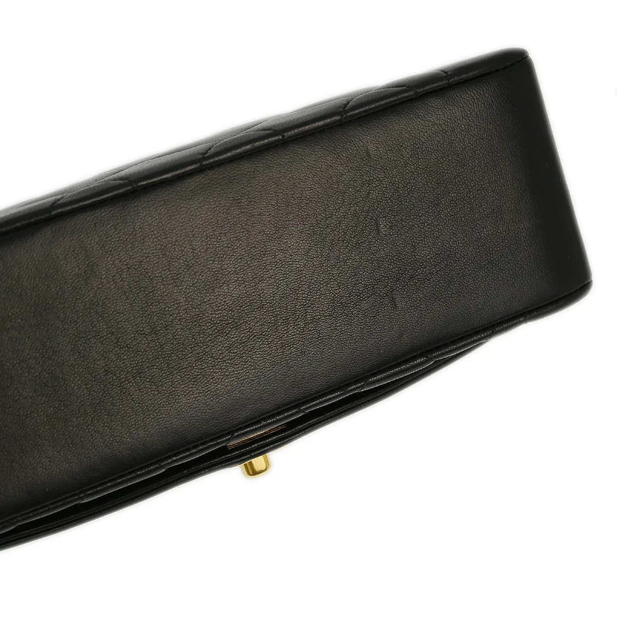 Chanel 1994-1996 Black Lambskin Small Diana Shoulder Bag