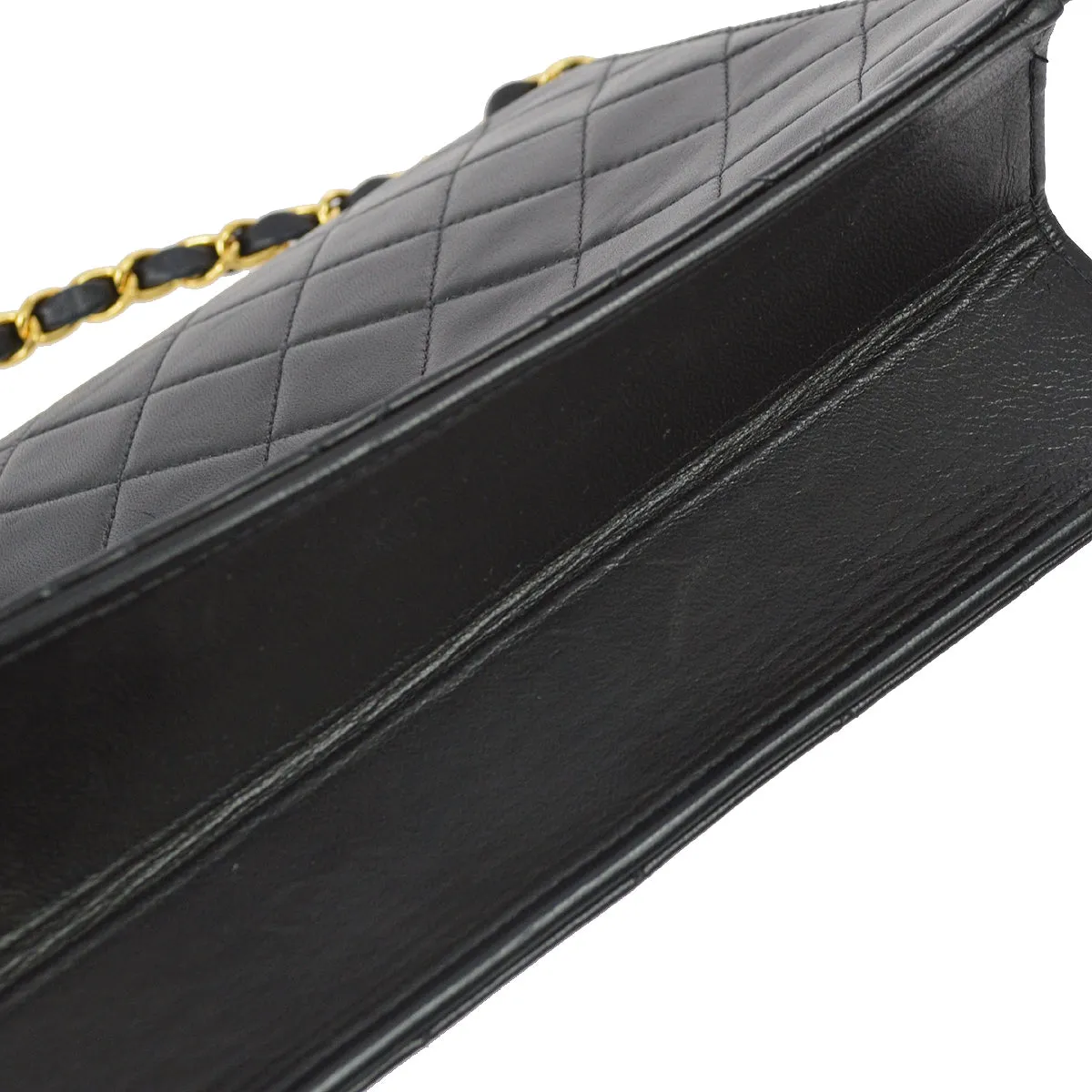Chanel 2001-2003 Black Lambskin Classic Single Flap Shoulder Bag