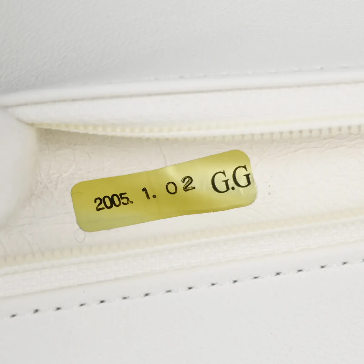 Chanel 2004-2005 White Tweed Medium Classic Double Flap Shoulder Bag