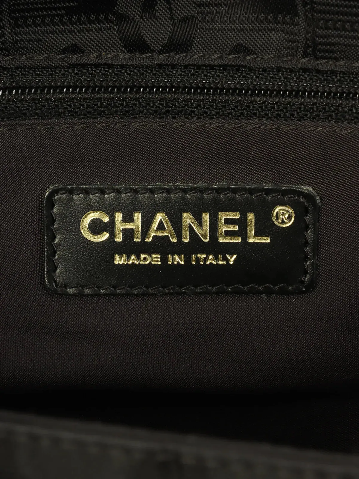 CHANEL Around 2005 Made New Travel Nylon Shoulder Bag Black