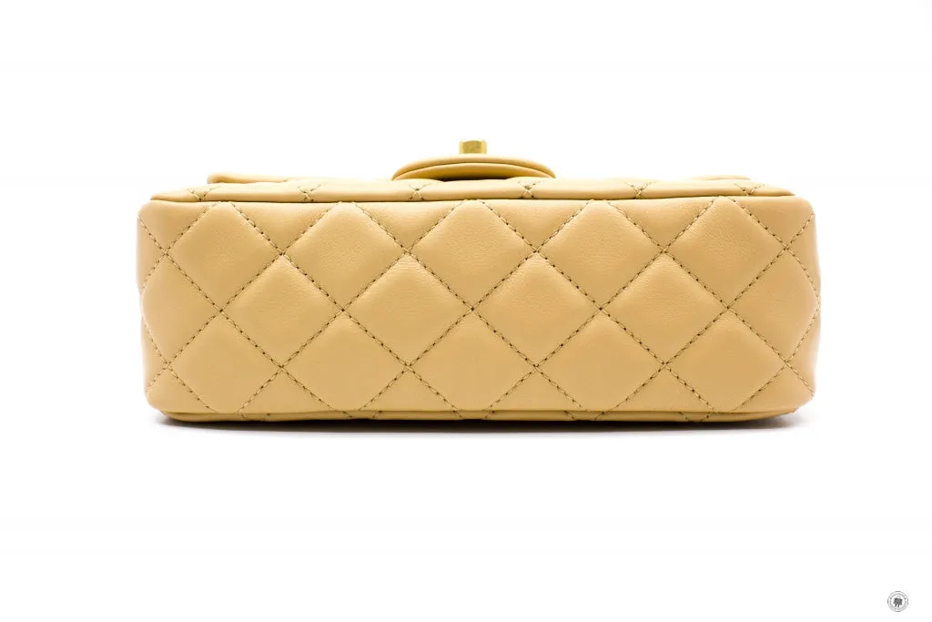 Chanel AS1787B0291 Classic CC Flap  Beige   NG121 Lambskin Shoulder Bags Gbhw