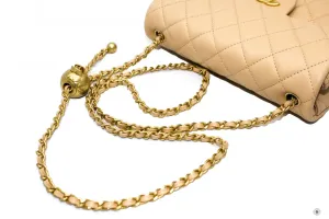 Chanel AS1787B0291 Classic CC Flap  Beige   NG121 Lambskin Shoulder Bags Gbhw
