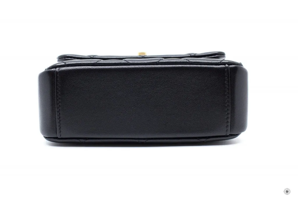 Chanel AS2733 B06356 CC Logo Flap Bag Black   94305 Calfskin Shoulder Bags Gbhw