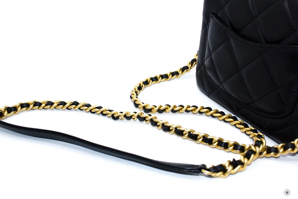 Chanel AS2733 B06356 CC Logo Flap Bag Black   94305 Calfskin Shoulder Bags Gbhw