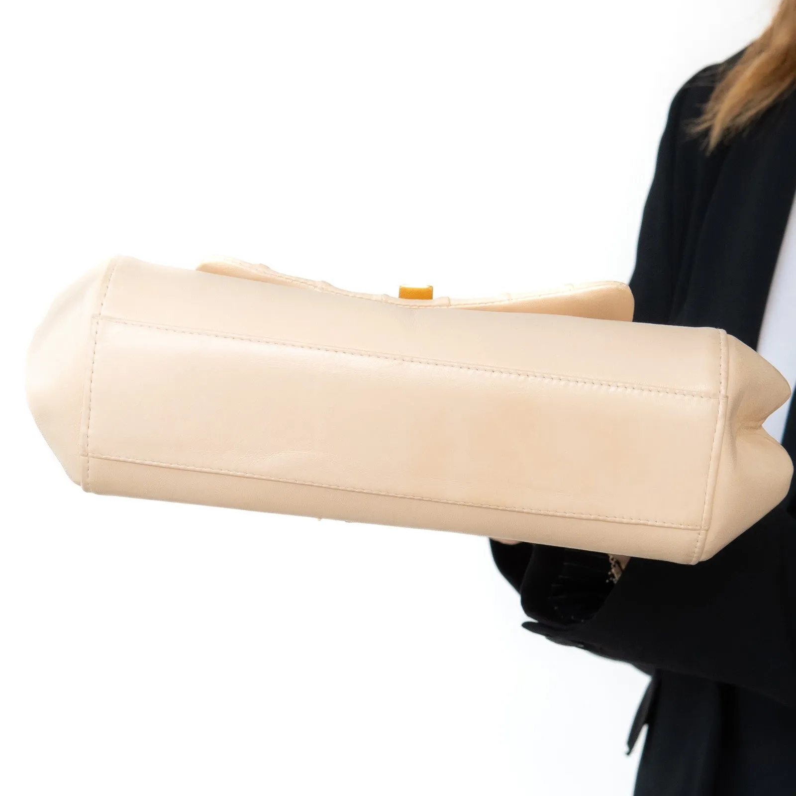Chanel Beige Mademoiselle Accordion Bag