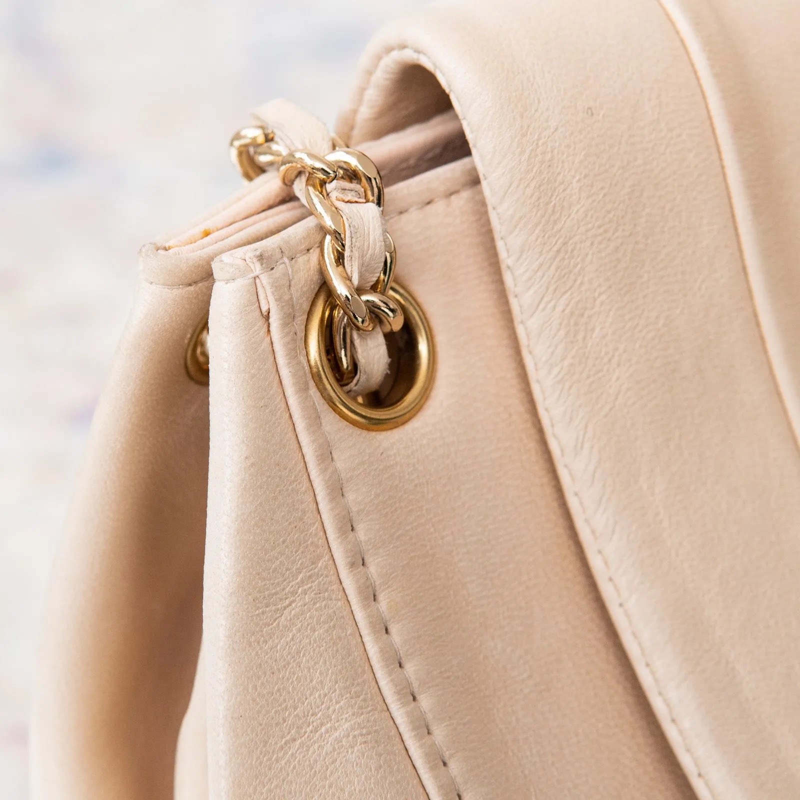 Chanel Beige Mademoiselle Accordion Bag