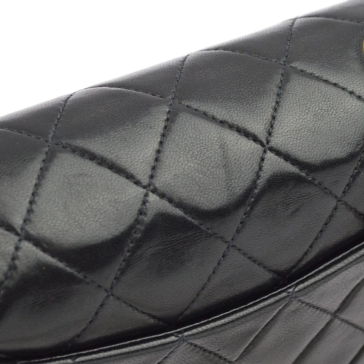 Chanel Black Lambskin Mini Classic Square Flap Shoulder Bag 17