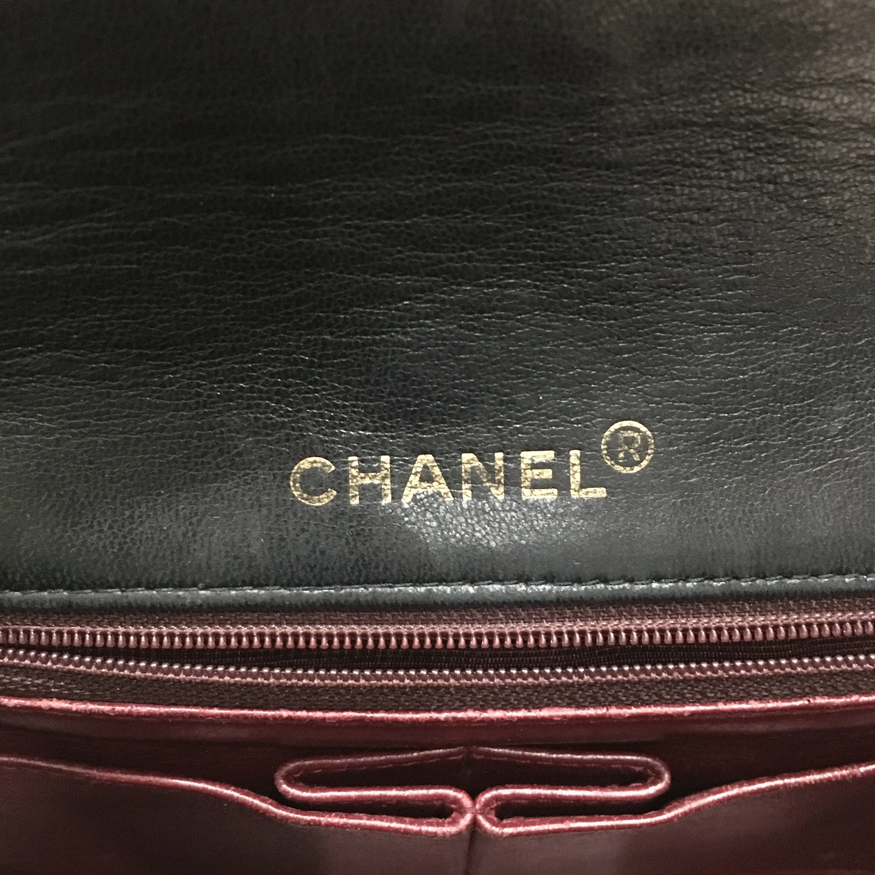 Chanel Black Leather Vintage Single Flap Shoulder Bag Sku# 73023