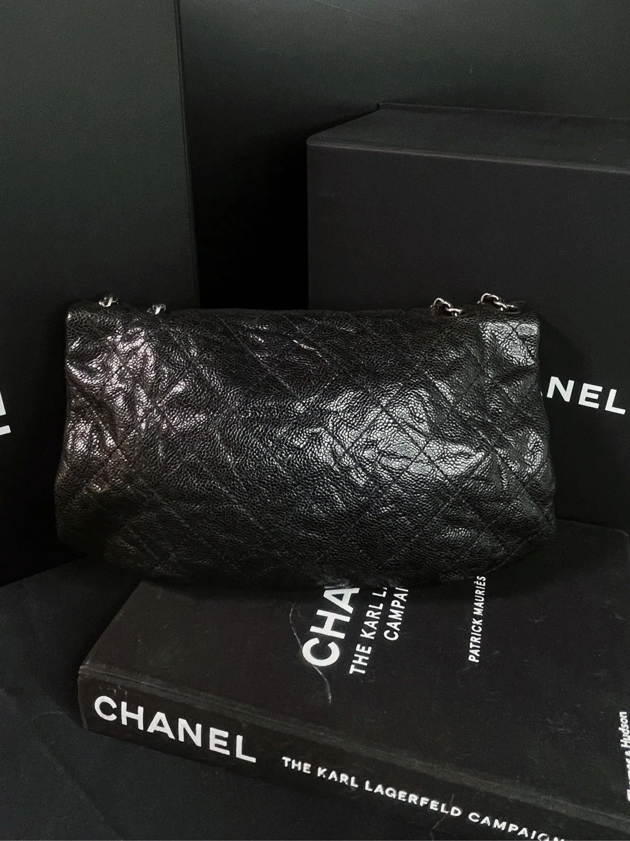 Chanel Caviar Limited Flap Bag Black Shoulder Bag