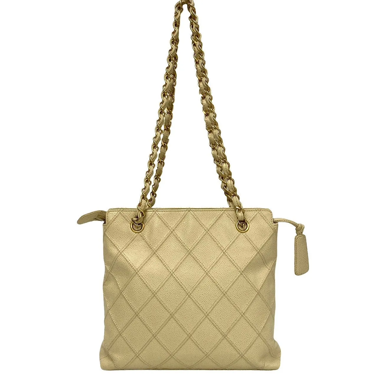 Chanel CC Caviar Shoulder Bag  Leather Shoulder Bag in Good condition