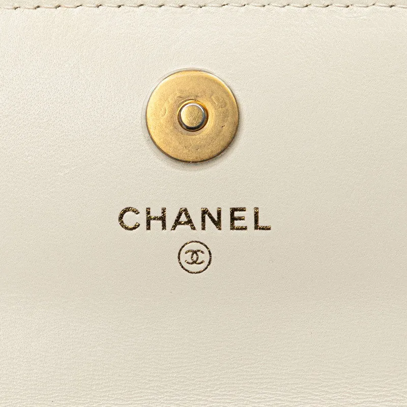 Chanel Chanel 19 Mini Chain Coin Purse Leather Shoulder Bag in Good condition
