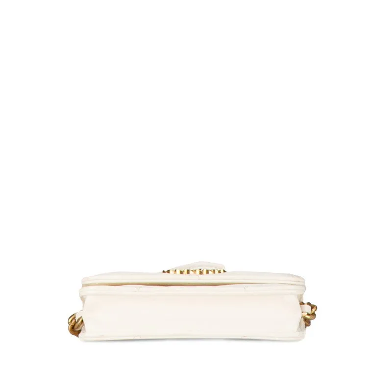 Chanel Chanel 19 Mini Chain Coin Purse Leather Shoulder Bag in Good condition