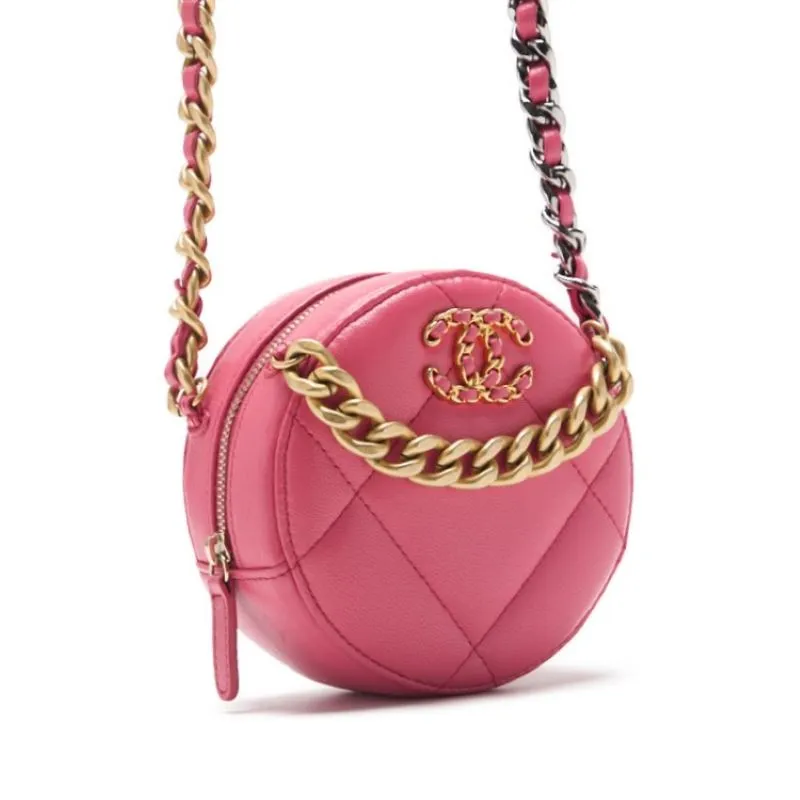 CHANEL ??CHANEL?? CHANEL 19 Matrasse Chain Shoulder  Pink (GenSilver Gold ) Tote Bag  Stunt Bag Lady Hybrid ?? Ship?? Vintage s Online