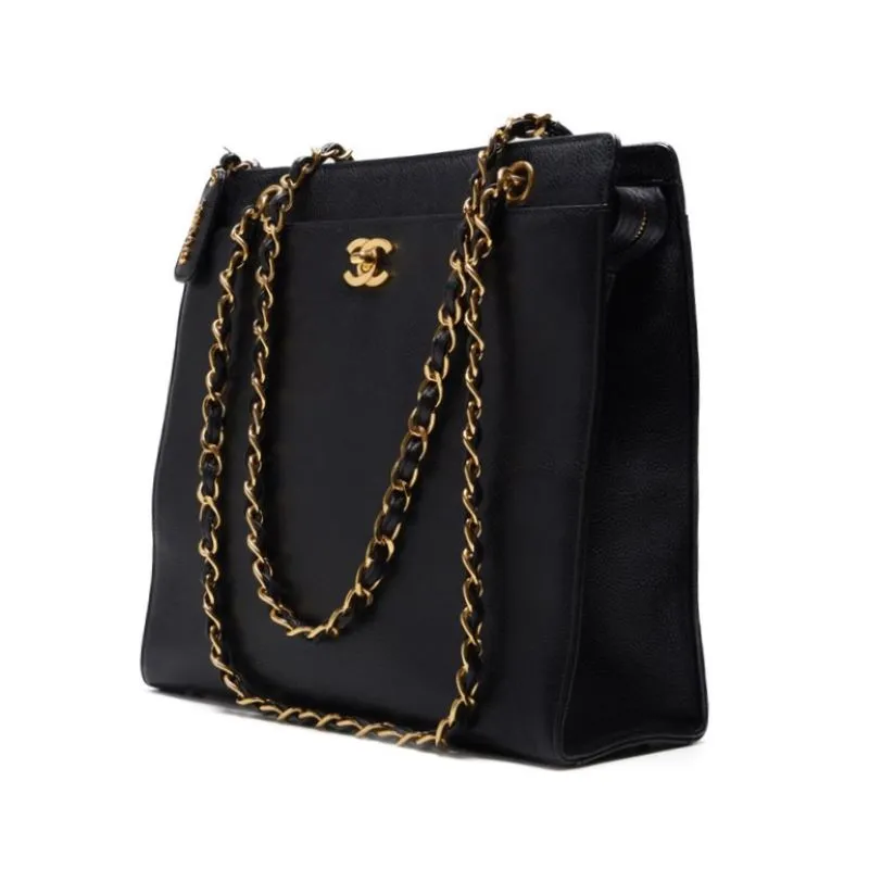 CHANEL ??CHANEL?? Turnlock Double Chain Sder Caviar S Black  Shoulder Bag Mini Shellder Bag  Shellder Bag Hybrid ?? Ship?? Eckham Shaboo Online