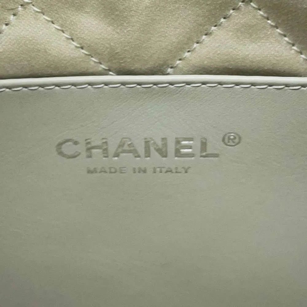 CHANEL CHANEL22 ChainShoulder Bag Gray AS3980 Shiny Calf Leather Size Mini