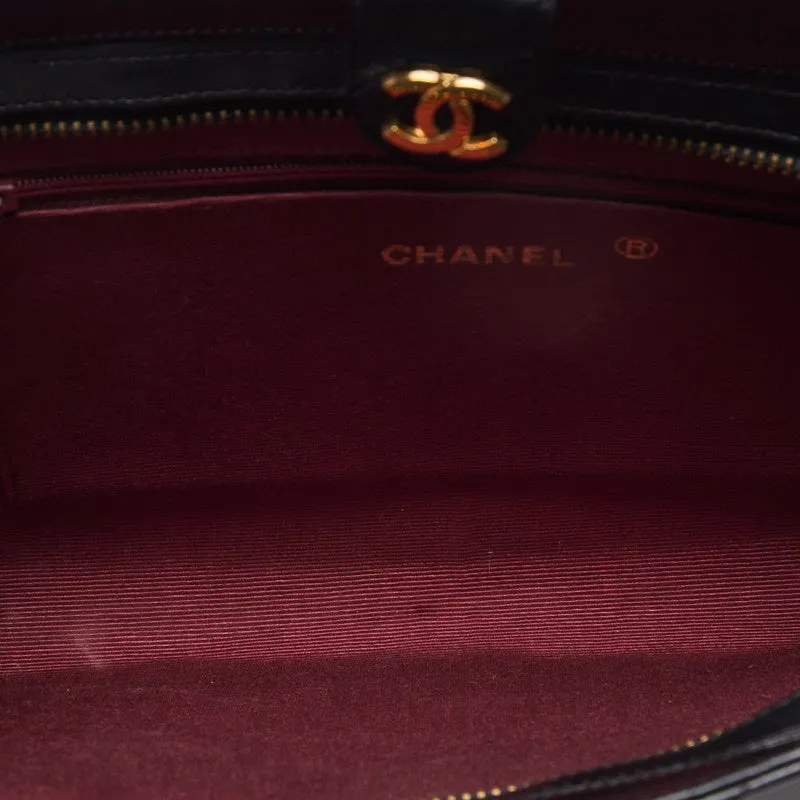 CHANEL ??CHANEL??Pushlock Square Chain Shoulder  Black  Shoulder Bag  ?? Ship????Free Shipping??