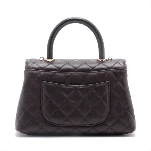 Chanel Coco Handle 24 XS Caviar S 2WAY Shoulder Bag Brown G  A92990