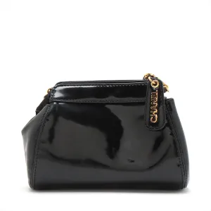 Chanel Coco Patent Leather Chain Shoulder Bag Black G  5th