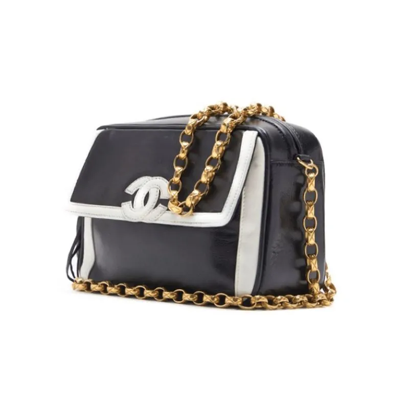 Chanel Coco Vision Chain Shoulder  Fringes Bicycle Color  White  Black  Shoulder Bag Mini Shoulder Bag  Bag Hybrid ?? Ship?? Himalan Bookstore Online