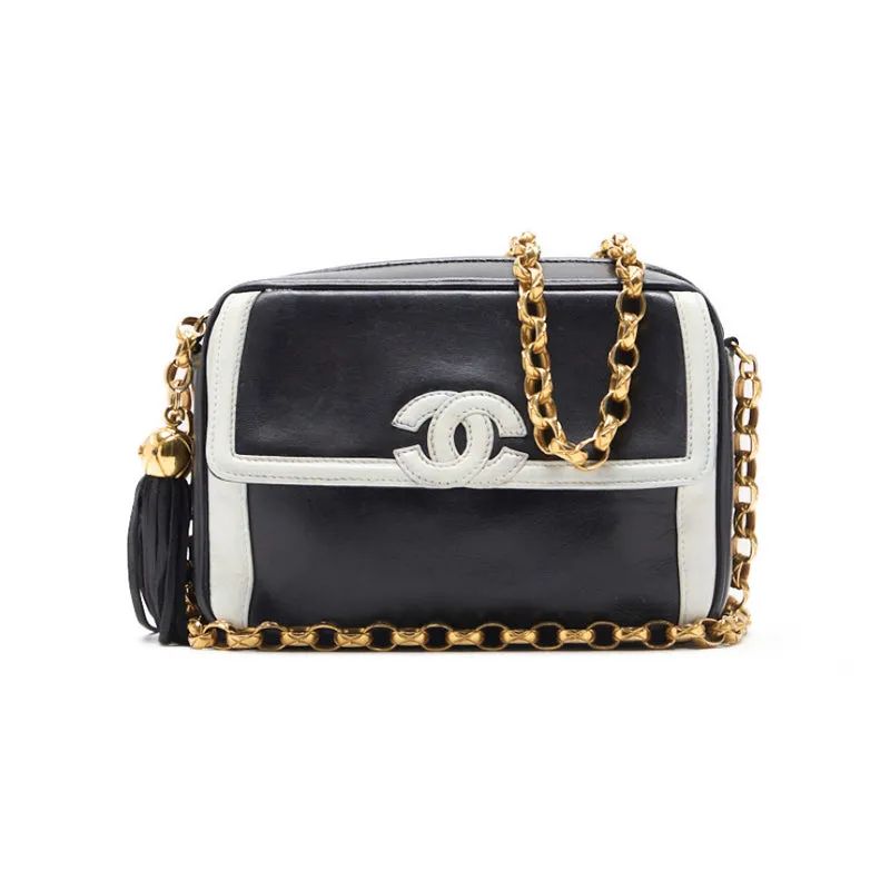 Chanel Coco Vision Chain Shoulder  Fringes Bicycle Color  White  Black  Shoulder Bag Mini Shoulder Bag  Bag Hybrid ?? Ship?? Himalan Bookstore Online