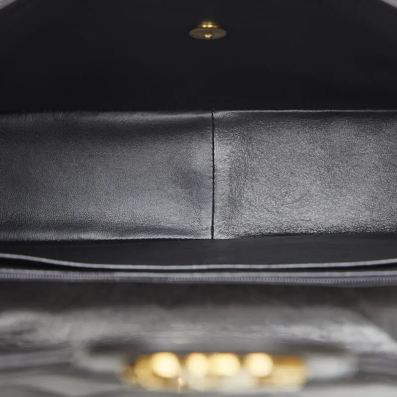 Chanel Jumbo Quilted Leather Single Flap Bag Leather Shoulder Bag in Good condition